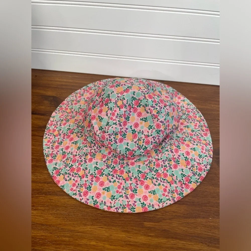 San Diego Hat Company Colorful Reversible Patterned Kids Sun Hat 5-7Y EUC